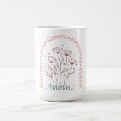 Blühende Liebe für Mama Kaffeetasse (Mittel)