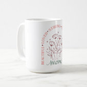Blühende Liebe für Mama Kaffeetasse (Vorderseite Links)