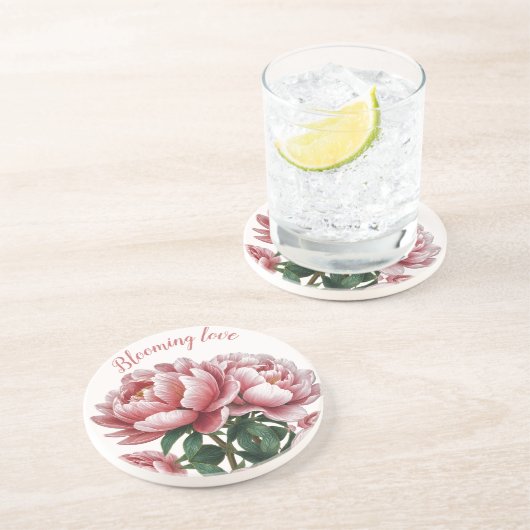 blühende Liebe Getränkeuntersetzer (Seite)