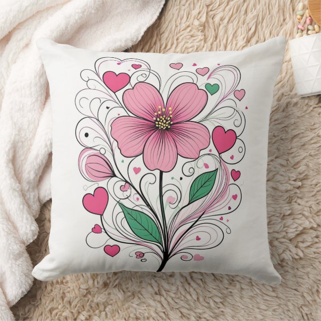 blühende Liebe Kissen (Decke)