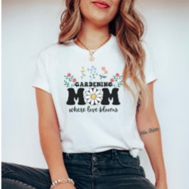 Blühende Liebe: Mama und Muttertag pflegen T-Shirt