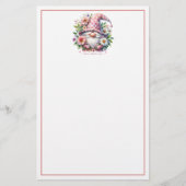 Blühende Liebe: Muttertagsgenom Briefpapier (Vorderseite)