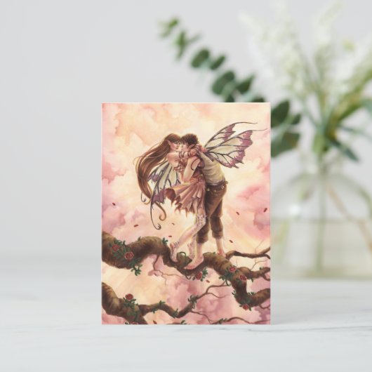 blühende Liebe Postkarte (Stehend Vorderseite)