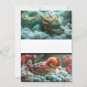 Blühende Liebe: Rosenherz-Hochzeit Einladung (Rückseite)