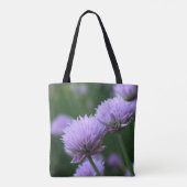 Blühende Lila Scallion-Zwiebelparatur Tasche (Rückseite)