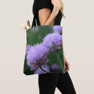 Blühende Lila Scallion-Zwiebelparatur Tasche
