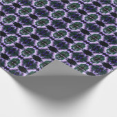 Blühende Lila Scallionzwiebel Personalisiert Geschenkpapier (Ecke)