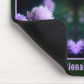 Blühende Lila Scallionzwiebel Personalisiert Mousepad (Ecke)