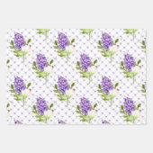 Blühende Lilacs für den Frühling Geschenkpapier Set (Vorderseite)