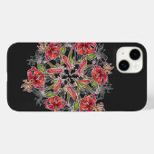 Blühende Lilien-Blumen-Collage Case-Mate iPhone Hülle (Rückseite (Horizontal))