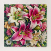Blühende Lilien Puzzle (Horizontal)