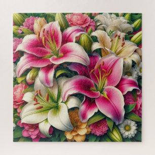 Blühende Lilien Puzzle