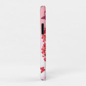 Blühende Lippen: Floraler Schmetterlingskuss Case-Mate iPhone Hülle (Hinten/Rechts)