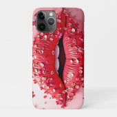 Blühende Lippen: Floraler Schmetterlingskuss Case-Mate iPhone Hülle (Rückseite)