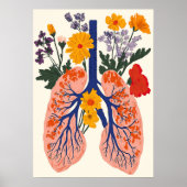 Blühende Lungen - Harmonie von Natur und Gesundhei Poster (Vorne)