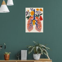 Blühende Lungen - Harmonie von Natur und Gesundhei Poster
