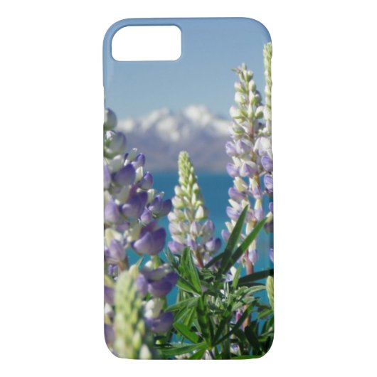 Blühende Lupine Neuseeland Landschaft Case-Mate iPhone Hülle (Rückseite)