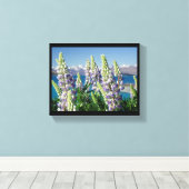 Blühende Lupine Neuseeland Landschaft Leinwanddruck (Insitu (Holzboden))