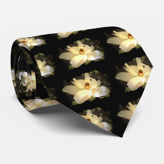 blühende Magnolia Krawatte (Gerollt)