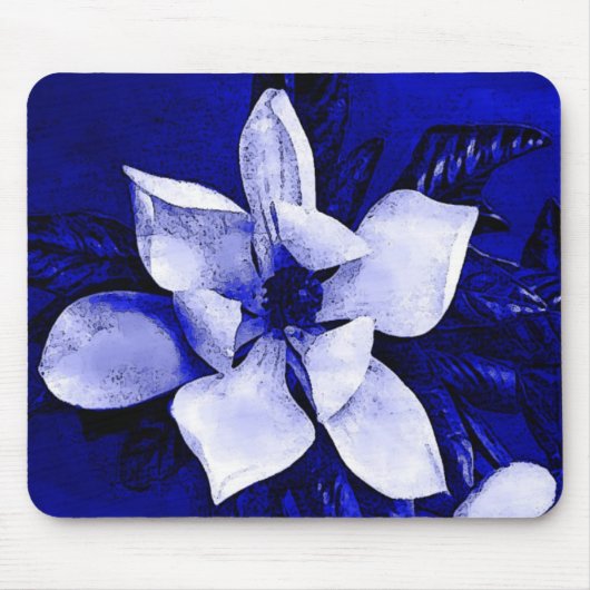 blühende Magnolia Mousepad (Vorne)