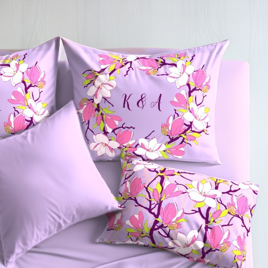 Blühende Magnolia Personalisiert Pillowcase Kissenbezug