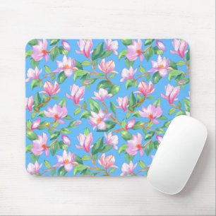 Blühende Magnolie am Himmel blau Mousepad