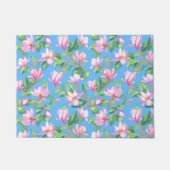 Blühende Magnolie am Himmel Fußmatte (Vorderseite)