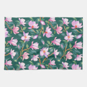 blühende Magnolie Geschirrtuch (Horizontal)