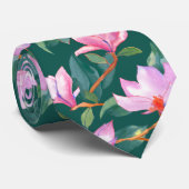 blühende Magnolie Krawatte (Gerollt)