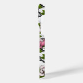 Blühende Magnolie und Titmausvogel iPhone Hülle (Linke Seite)