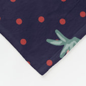 Blühende Magnolien, handgezeichnet Vintages Muster Fleecedecke (Ecke)