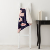 Blühende Magnolien, handgezeichnet Vintages Muster Sherpadecke (Beispiel)