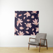 Blühende Magnolien, handgezeichnet Vintages Muster Wandteppich (Beispiel (Horizontal))