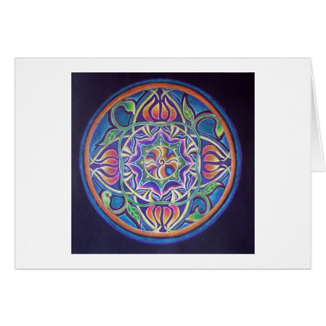 Blühende Mandala (Vorderseite (Horizontal))