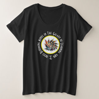 Blühende Minds in der Galaxie des Lernens Große Größe T-Shirt