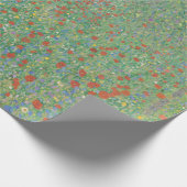 Blühende Mohnblumen - Gustav Klimt Geschenkpapier (Ecke)