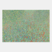 Blühende Mohnblumen - Gustav Klimt Geschenkpapier Set (Vorderseite 2)
