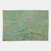 Blühende Mohnblumen - Gustav Klimt Geschirrtuch (Horizontal)