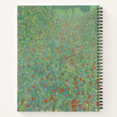 Blühende Mohnblumen - Gustav Klimt Notizblock (Rückseite)