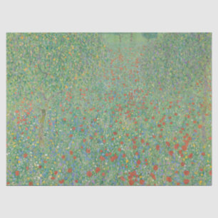 Blühende Mohnblumen - Gustav Klimt Seidenpapier