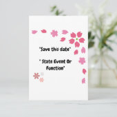 "Blühende Momente - Anpassbar Save The Date (Stehend Vorderseite)