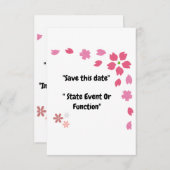 "Blühende Momente - Anpassbar Save The Date (Vorne/Hinten)