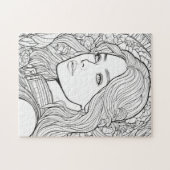 Blühende Muse – Mal mich bunt an Puzzle (Horizontal)