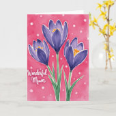 Blühende Muttertag Blumenkarte Karte (Gelbe Blume)