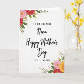 Blühende Muttertags-Oma-Karte Karte (Gelbe Blume)
