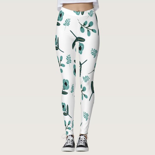 Blühende Nacht  Leggings (Vorderseite)