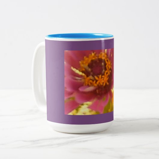 Blühende Narbenbildung Zweifarbige Tasse (Vorderseite Links)