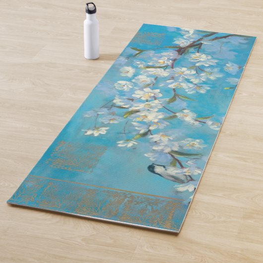 Blühende Niederlassungen Yogamatte (Beispiel)