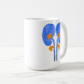Blühende Nieren Kaffeetasse (VorderseiteRechts)