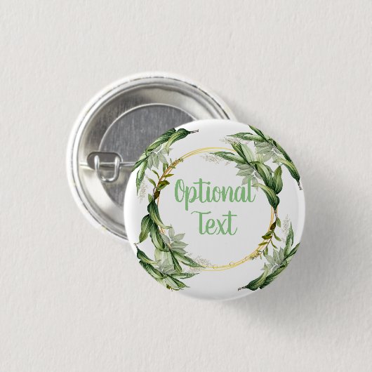 Blühende Olivenbäume Button (Vorne & Hinten)